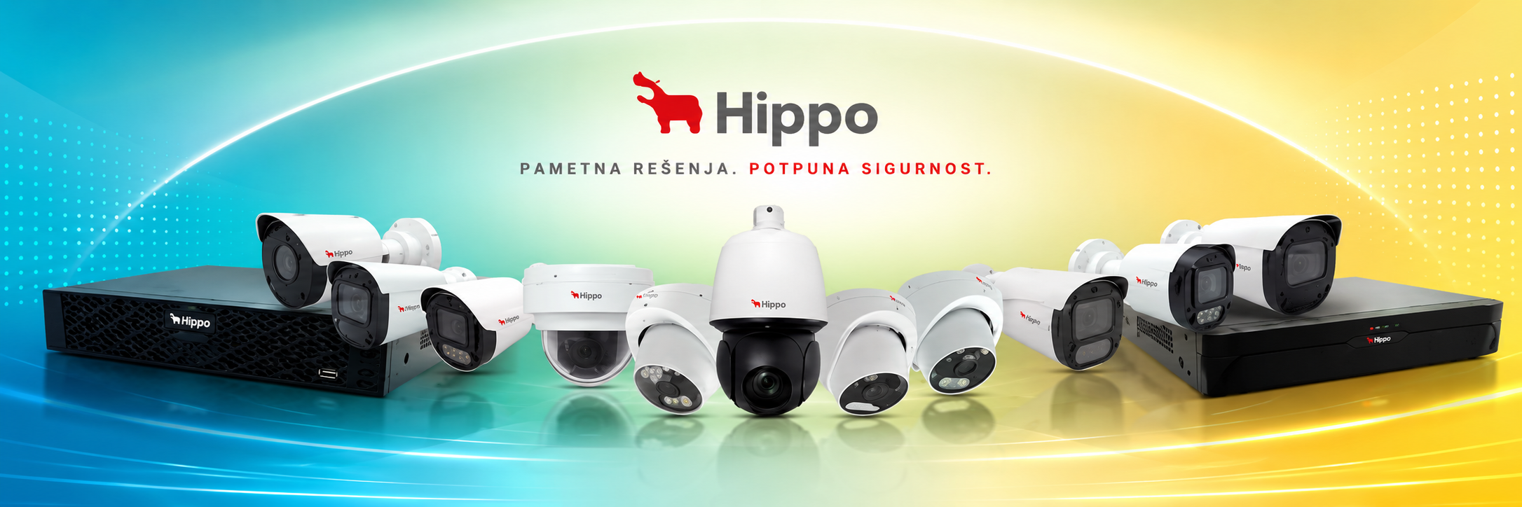 HIPPO video nadzor noću sa kamerom, osvetljenim prilazom i kapijom